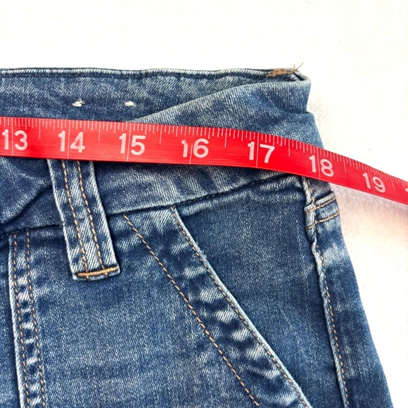 American Eagle Double Button Super Curvy HighRise Stretch Flare Jean Size 20L - Picture 12 of 15